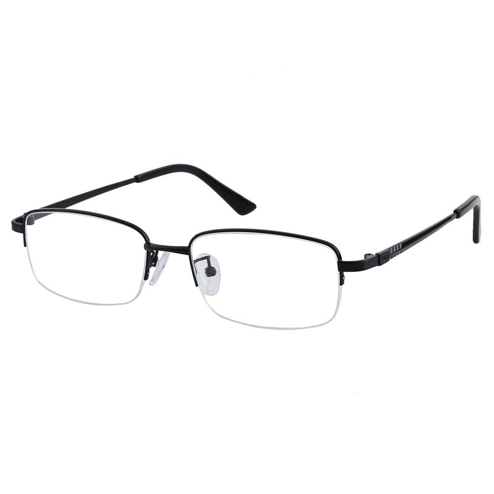 Half Rims Photochromic Gray Reading Glasses +1.00 Strength Unisex Silver Frame Readers Spectacles