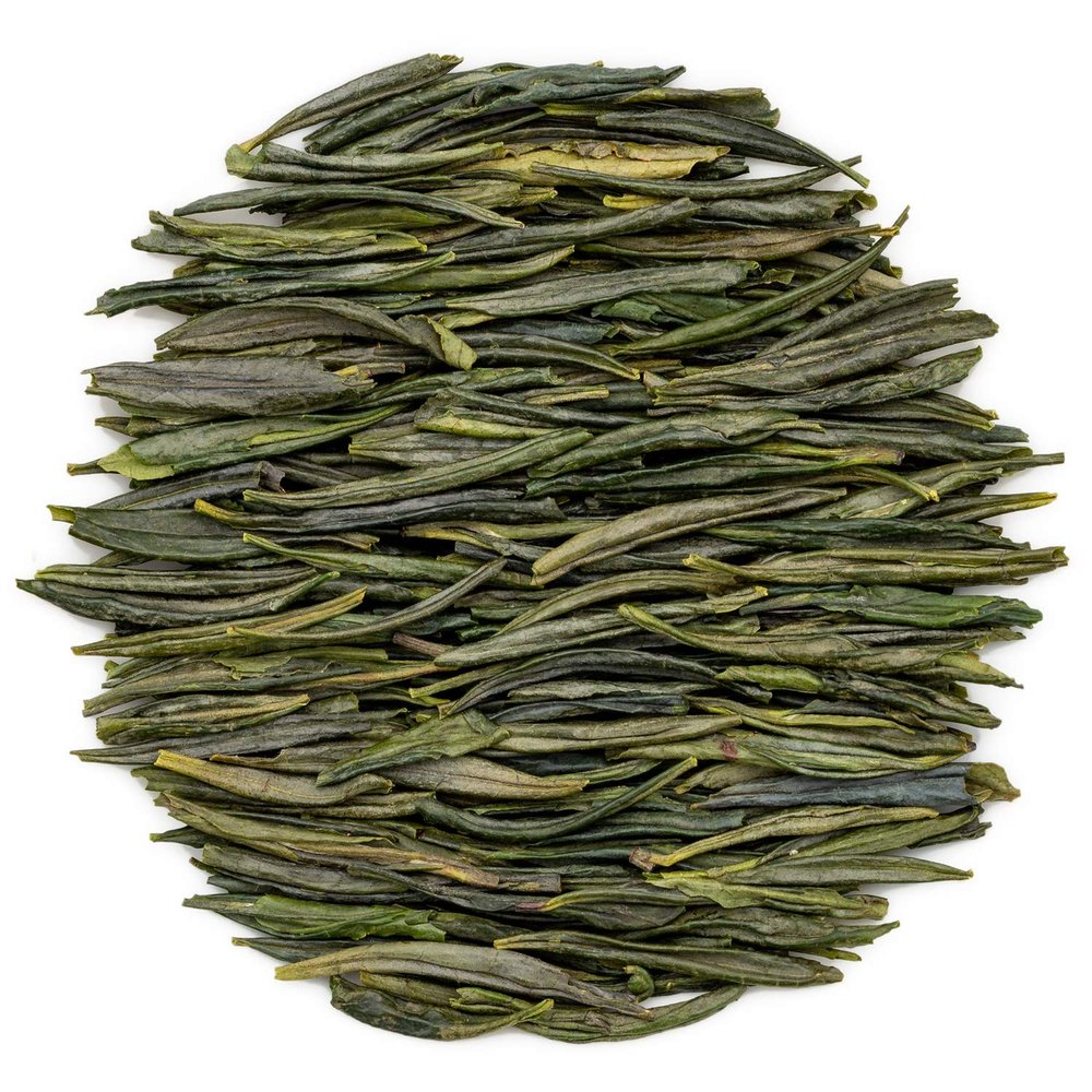 Oriarm 1000g / 35.3oz Mount Emei Zhu Ye Qing Green Tea - Bamboo Leaf Green Chinese Tea Loose Leaf - Yuqian 3rd Grade - Naturally High Mountain Grown