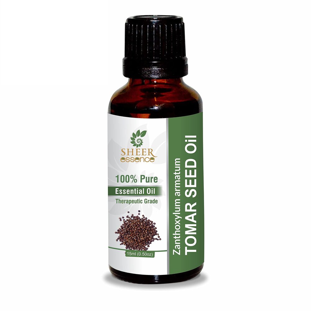 Tomar Seed Oil -(Zanthozylum Armathum)- Essential Oil 100% Pure Natural Undiluted Uncut Therapeutic Grade Oil 33.81 Fl.OZ