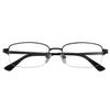 HUIHUIKK Half Rims Photochromic Gray Reading Glasses +2.00 Strength Unisex Black Frame Readers Spectacles view 2
