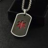 LiFashion LF Mens Stainless Steel Diabetic Medical Alert necklaces Black Medical Emergency Dog Tag Pendant Heart Alert Jewelry Monitoring Systems view 3