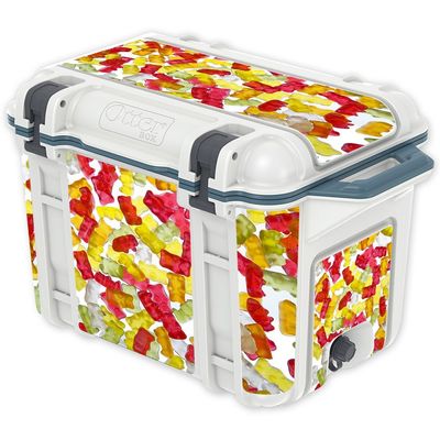 MightySkins (Cooler Not Included) Skin Compatible with OtterBox Venture 45 qt Cooler - Gummy Bears | Protective, Durable, and Unique Vinyl Decal wrap Cover | Easy to Apply | Made in The USA