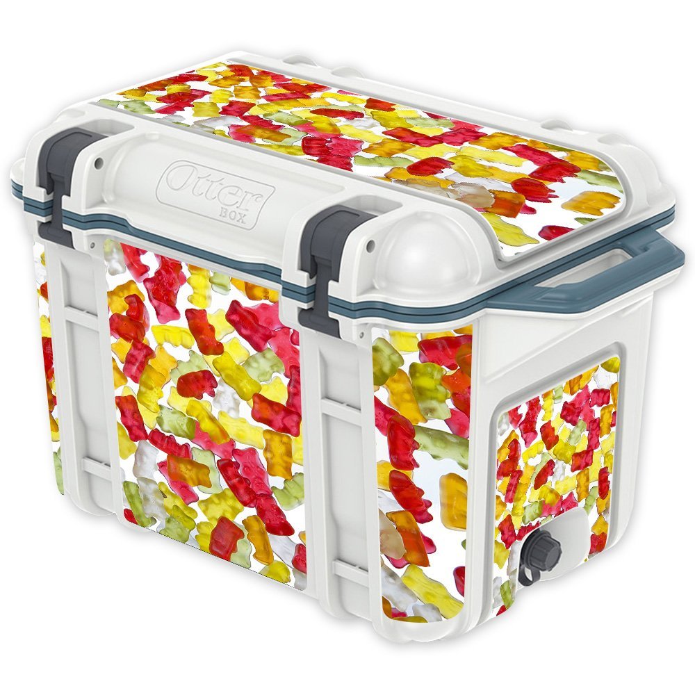 MightySkins (Cooler Not Included) Skin Compatible with OtterBox Venture 45 qt Cooler - Gummy Bears | Protective, Durable, and Unique Vinyl Decal wrap Cover | Easy to Apply | Made in The USA