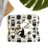10pc Thanks Bro Mens Beard Mustache Bachelor Bridal Birthday Party Thank You Card Tissue Paper Gift Wrap Packaging Set view 2
