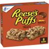 REESE'S Puffs Cereal Treat Bars, Peanut Butter and Cocoa, Snack Bars, 8 Ct, 6.8 oz view 1