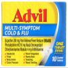 Advil Multi-Symptom Cold & Flu Coated Tablets, 10 Count view 1