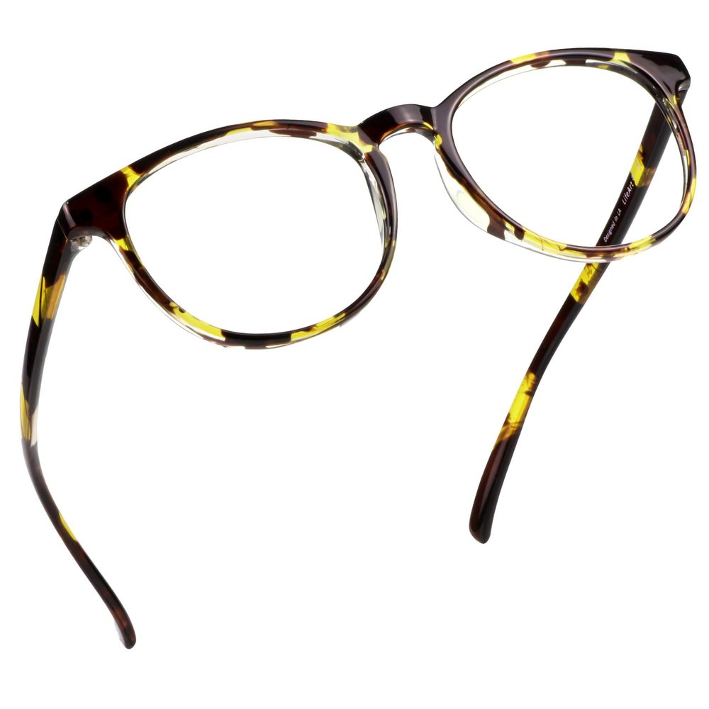 LifeArt Blue Light Blocking Glasses, Anti Eyestrain, Computer Reading Glasses, Gaming Glasses, TV Glasses for Women Men, Anti Glare (Tortoise, +4.00 Magnification)