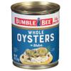 Bumble Bee Premium Select Whole Canned Oysters, 8 oz Can - Ready to Eat - 14g Protein per Serving - Gluten Free view 1