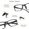LifeArt Blue Light Blocking Glasses, Anti Eyestrain, Computer Reading Glasses, Gaming Glasses, TV Glasses for Women Men, Anti Glare (Black, +1.25 Magnification) view 2