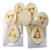27 Year - White-Gold Sparkle Tri-Plate Medallion | RecoveryShop view 3
