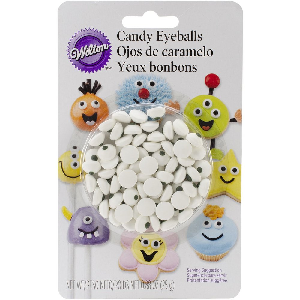 10 x Wilton Edible Sugar Candy Eyeballs Eye Cake Cupcake Decorating Decoration
