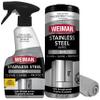 Weiman Stainless Steel Cleaner Kit - Removes Fingerprints, Residue, Water Marks, and Grease view 1