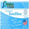 Comfort Finds Diabetic SwellSox - Breathable Cotton Socks - Loose Fitting Comfortable Sock  Non Binding Top Design  Improve Foot Circulation - Pink, Blue, White - 36 Pairs view 4