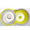 Rotating mop Double Drive Hand Pressure Automatic Dehydration Mop Head, 6 mop Heads Metal Basket(Color:Yellow) view 3