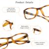 LifeArt Blue Light Blocking Glasses, Anti Eyestrain, Computer Reading Glasses, Gaming Glasses, TV Glasses for Women Men, Anti Glare (Tortoise, +4.00 Magnification) view 3