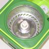 Rotating mop roll Wheel Hand Pressure Automatic Dehydration Wet and Dry Mop Bucket, 2 mop Heads view 3