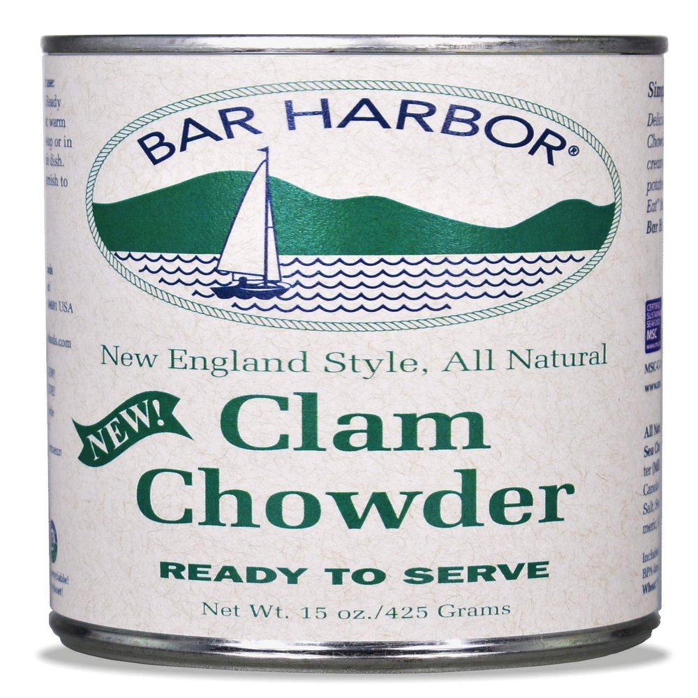 Bar Harbor New England Clam Chowder, 15 Ounce (Pack of 6), Packaging may vary