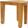 15.5" Kai Corner Teak Shower Bench with Elevated Height view 3