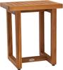 18" Spa Teak Shower Bench with Elevated Height view 1