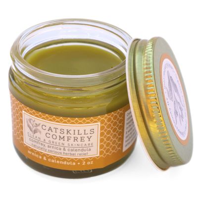 Catskills Comfrey, Arnica & Calendula (2oz)  3 in 1 Comfrey Salve for Bone Healing Organic  Comfrey Oil Cream, Only 4 Natural Ingredients  Home-Grown & Home-Made, Multi-use Natural Skincare