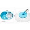 Rotating mop Wet and Dry Hand Pressure Automatic Dehydration Mop Bucket, Blue view 4