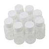12pcs Portable Empty Clear Plastic Solid Powder Container with White Bottle Caps (30ml/1oz) view 1