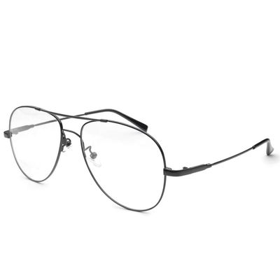 Myopia Glasses Metal Nearsighted Glasses Everyday Use Mens Womens -1.50 Black Distance Spectacles (NOT Reading Glasses)