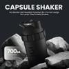 SHAKESPHERE Shaker Bottle - 24oz Leak Proof Protein Shaker Bottle for Pre Workout, Smoothie, and Powder Drink Mixes, No-Blade Mixer for Gym, BPA-Free, Easy Clean & Easy to Carry (Matte Black) view 3