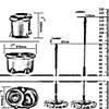 Rotating mop Double Drive Hand Pressure Automatic Dehydration Household Mop Bucket, 2 mop Heads(Color:Pink) view 3