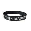 JOYID TYPE 1 DIABETIC Rubber Medical Alert Emergency ID Wristband Bracelet For Women Men(4pcs TYPE1) view 2