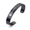 VNOX Type 2 Diabetes Medical Bracelet 10MM Medical Condition Alert ID Stainless Steel Cuff Bangle,8.0 Inches view 1