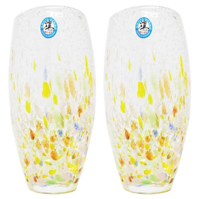  Kirakobo Sparkling Glass (Mix), Diameter 3.0 inches (7.7 cm), Sea of Bubbles, Pack of 2