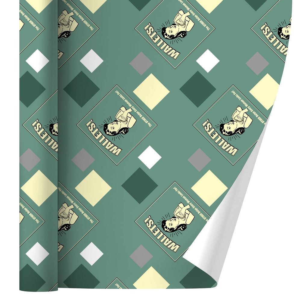 Wallets The Other Bulge Every Woman Looks for Funny Retro Gift Wrap