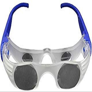 Hongdee Magnifying Glasses for Seniors Watching TV for Low Vision and Independent Living (Blue)