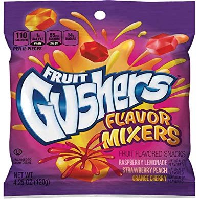 Fruit Gushers Flavor Mixers | Gluten Free Gummy Snacks | 4.25 Ounce Bag