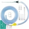 Enema Tubing Replacement Pack for Bucket and Silicone Bag - Includes Clamp, Stopcock, 5 Nozzles, Single-Way Valve, and 6ft Tube by Mikacare view 1
