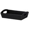 Black Shallow Folding Market Trays - Large - 24 Pack view 1