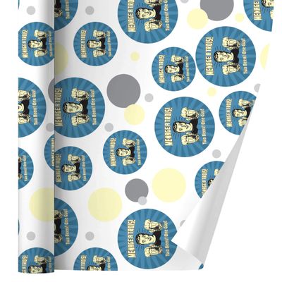GRAPHICS & MORE Menage A Trois Threesome Two Beers One Guy Funny Humor Retro Gift Wrap Wrapping Paper Roll