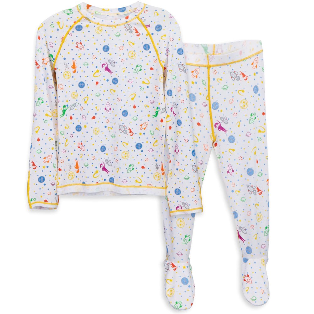 Soothems Eczema Footie Pajamas for Kids - PJs Shirt + Bottom - Moderate to Severe Eczema Treatment for Kids - Eczema Clothes & Sleepwear for Wet Wraps - Toddler Pajamas for Girls & Boys (3T)