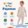 Soothems Eczema Footie Pajamas for Kids - PJs Shirt + Bottom - Moderate to Severe Eczema Treatment for Kids - Eczema Clothes & Sleepwear for Wet Wraps - Toddler Pajamas for Girls & Boys (3T) view 3
