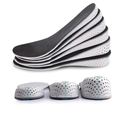 1Pair Soft Breathable Memory Foam Full Length Height Increase Insole Invisible Increasing Heel Lifting Inserts Short Boots Lifts Pads Elevator Insoles for Unisex Men Women(2.3cm Height)