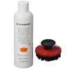 Le Creuset 2-Piece Cleaning Set, Nylon Brush Kitchen Product, 3.25", Cerise with Enameled Cast Iron 8.45 fl. oz. Cookware Cleaner view 1