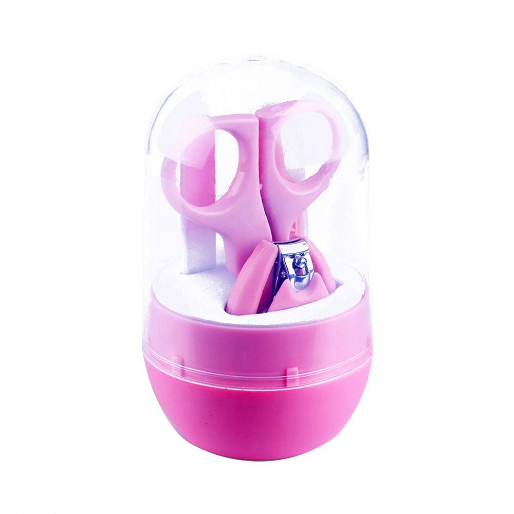 1PC Cute Practical Infant Finger Toe Nail Clipper Scissor Cutter Baby Nail Clipper Child Safety Manicure Set Baby Care pink