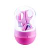 1PC Cute Practical Infant Finger Toe Nail Clipper Scissor Cutter Baby Nail Clipper Child Safety Manicure Set Baby Care pink view 1