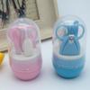 4PCS/Set Nail Care Safety Manicure Set Lovely Mini Finger Toe Clipper Scissor Cutter For Baby Child Practical Grooming Kits Tool Blue view 4