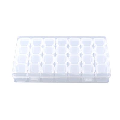 28-Compartment Pill Organizer Box  Portable Travel Medicine Storage with Clear Plastic Design, Weekly Pill Planner for Vitamins & Medications (6.9 x 4.3 x 1.1 Inches)