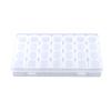 28-Compartment Pill Organizer Box  Portable Travel Medicine Storage with Clear Plastic Design, Weekly Pill Planner for Vitamins & Medications (6.9 x 4.3 x 1.1 Inches) view 1