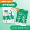 GUM Professional Clean Floss Picks - Extra Strong Shred-Resistant Floss, Easy Grip Handle - Dental Flossers for Adults - Fresh Mint Flavor, 40ct (6pk) view 2
