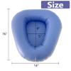 Inflatable Bedpan - Potty Bedside Toilet Nursing Urinals for Mother Women Bedridden Elderly Disabled (Dark Blue-L Size) view 2