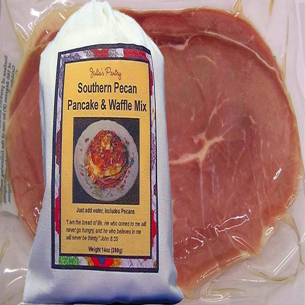 Country Ham and Pancakes (Pecan Pancakes)
